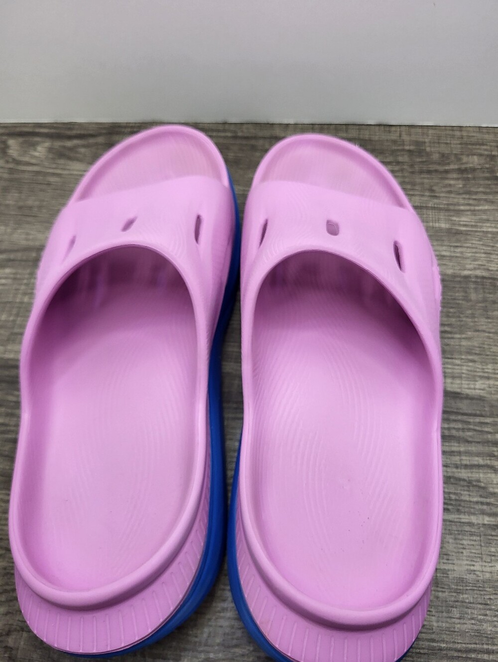 Hoka Ora Recovery Slide 3 Women's Size 9 US Cyclamen/ Coastal Sky Summer Beach - Picture 6 of 10